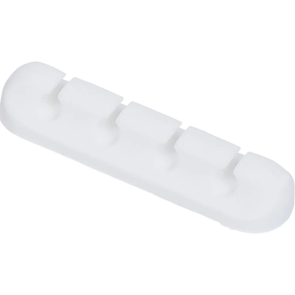 Attache câble adhésif 4 entrées noir ou blanc < Gifi Outlet