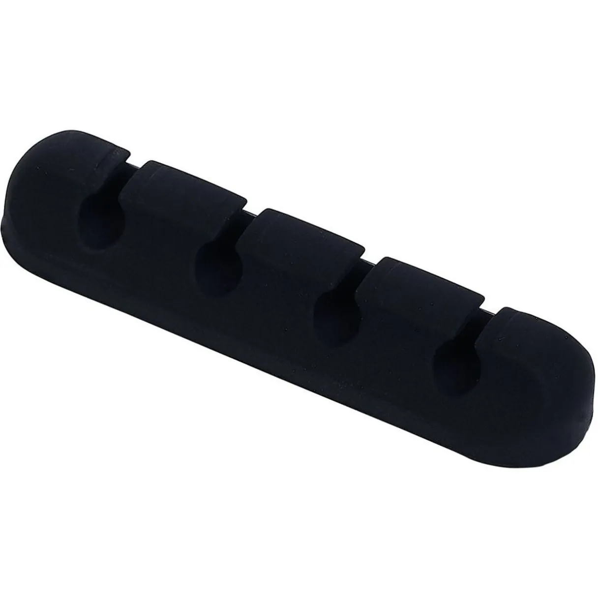 Attache câble adhésif 4 entrées noir ou blanc < Gifi Outlet