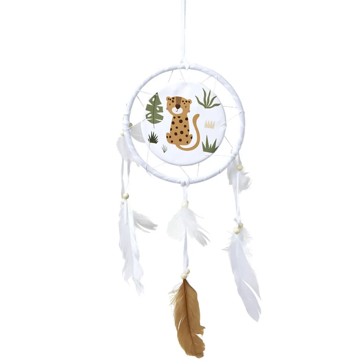 Attrape-rêve arc-en-ciel avec plume 16xH50cm (4 modèles) < Gifi Best