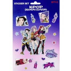 Autocollants Kpop Demon Hunters 3 feuillets de stickers < Gifi Outlet