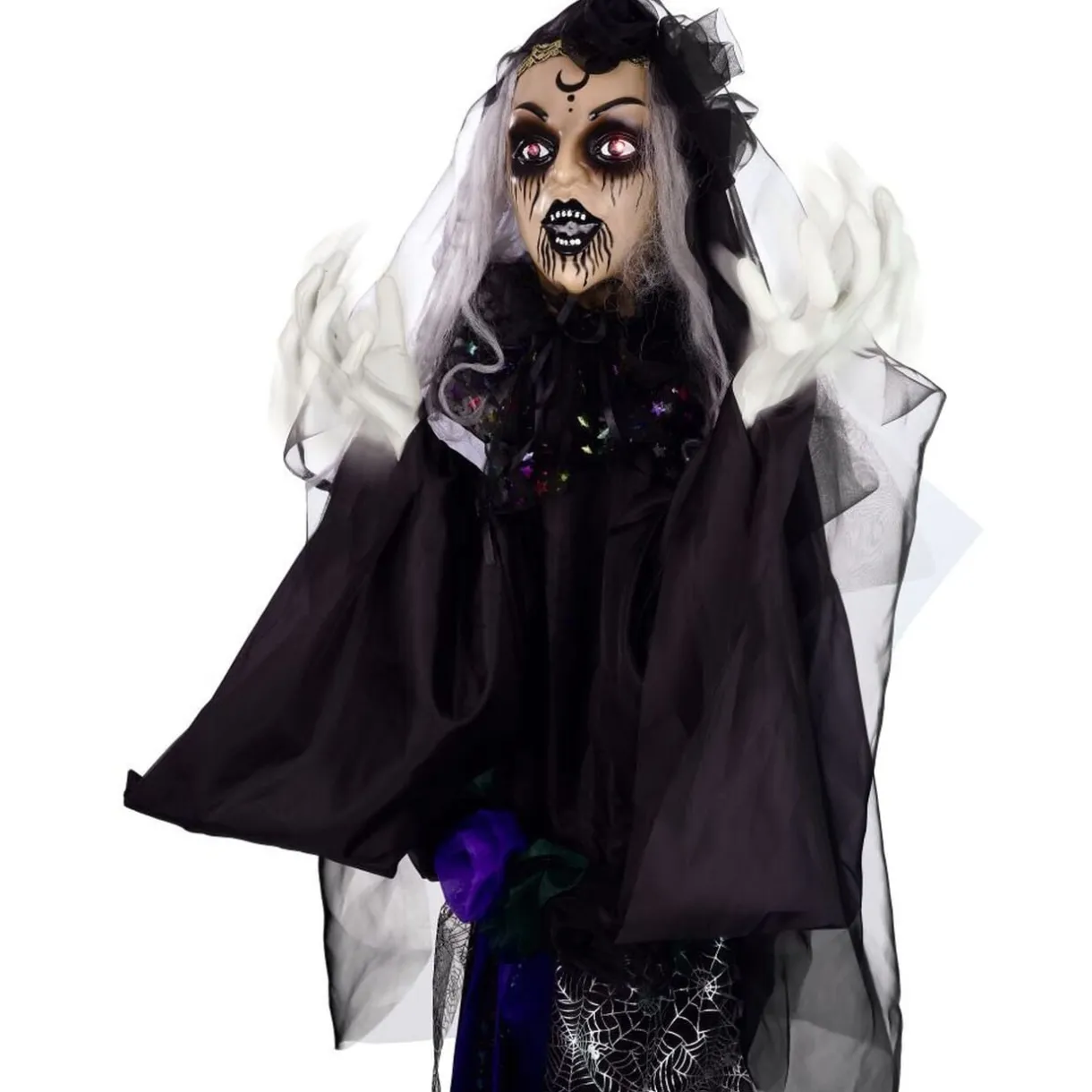 Automate dame animée et sonore Halloween 170cm < Gifi Outlet