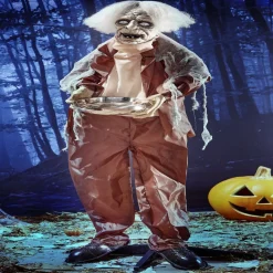Automate vieil homme animé et sonore Halloween 150cm