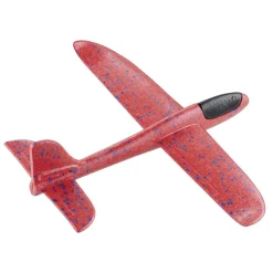 Avion planeur 48x48cm en plastique coloré moucheté (3 modèles)