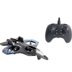 Avion radiocommandé lumineux USB 360° noir et bleu < Gifi