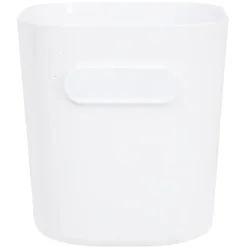 Bac de rangement avec poignée blanc