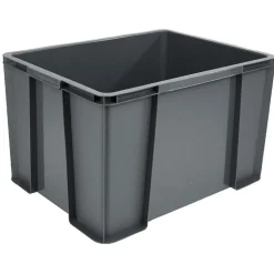 Bac de rangement gris anthracite 45 L < Gifi