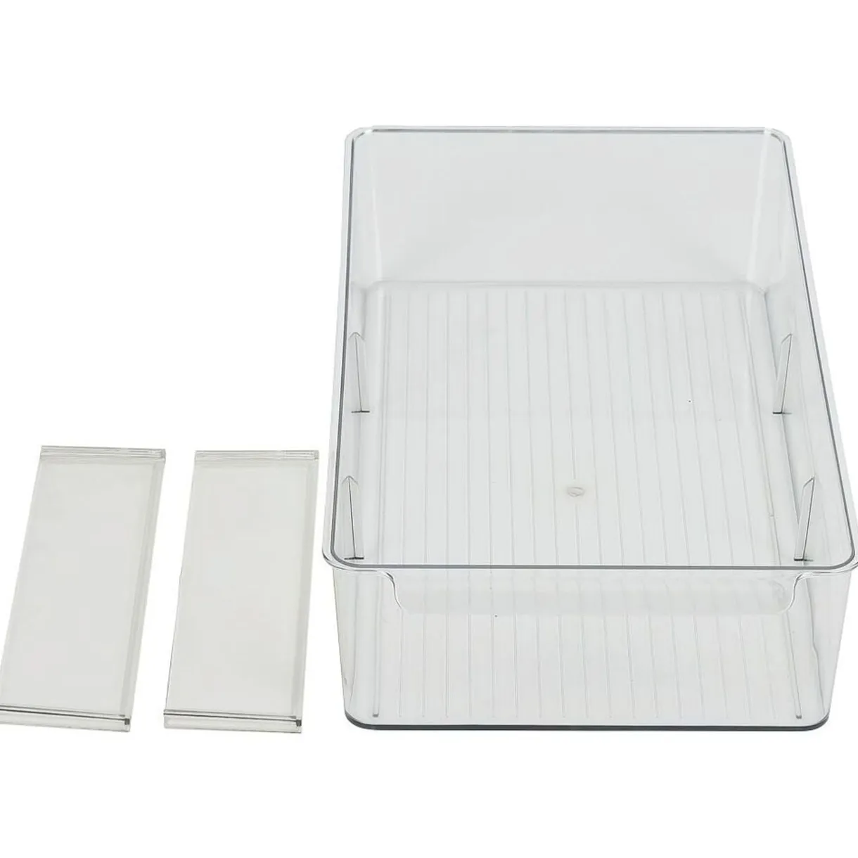Bac de rangement transparent pour frigo L.36,5x20,5xH8,1cm < Gifi Discount