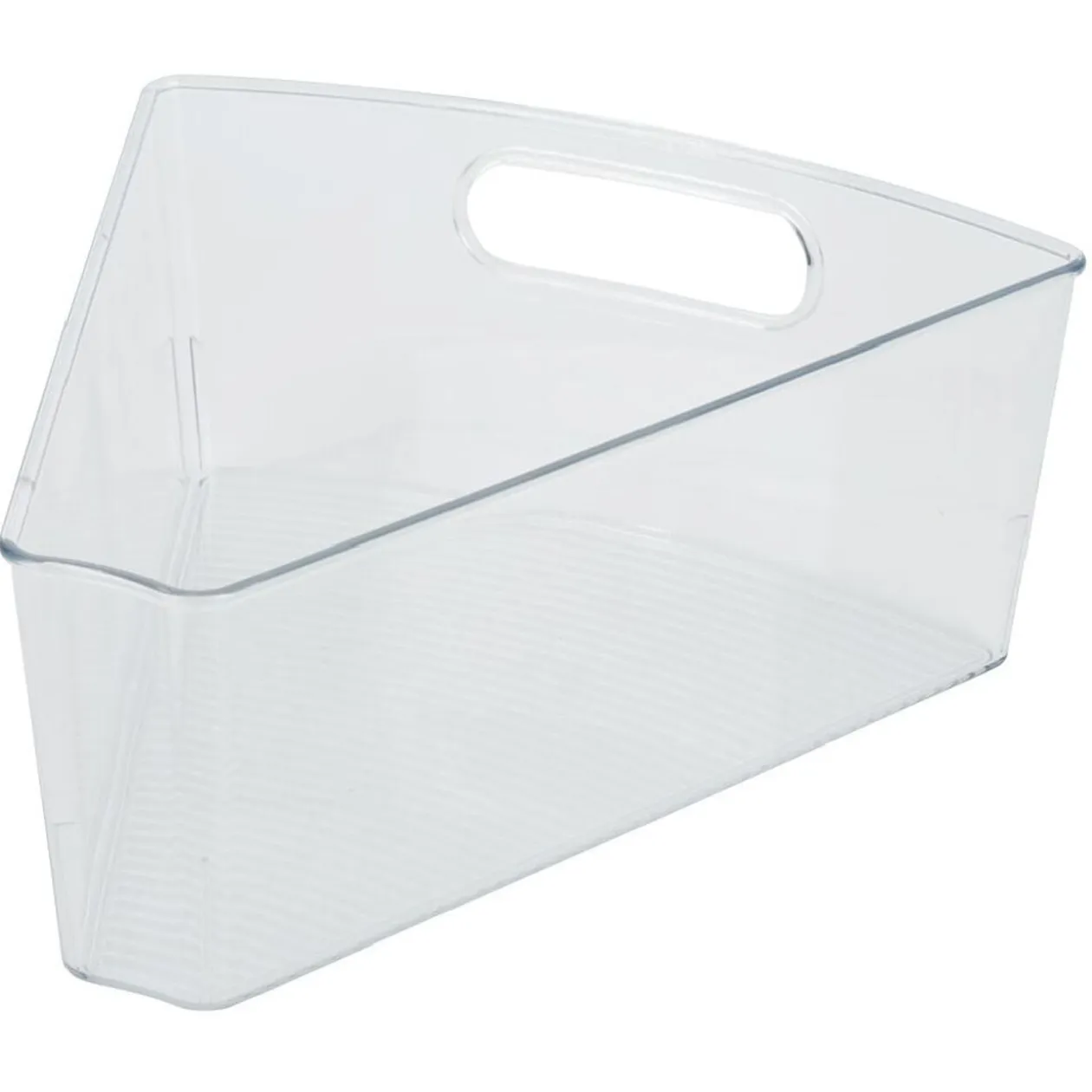 Bac de rangement triangulaire transparent pour frigo 3L