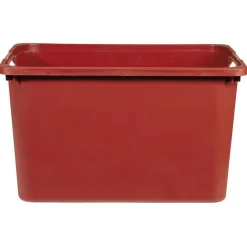 Bac en plastique rouge terracotta 30x23xH42cm