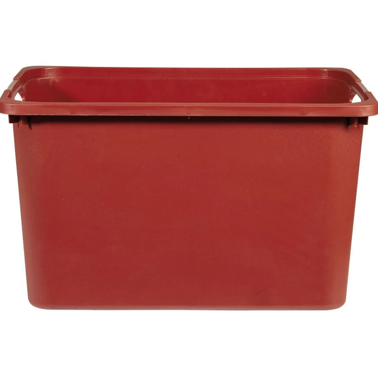Bac en plastique rouge terracotta 30x23xH42cm