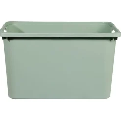 Bac en plastique vert sauge 30x23xH42cm