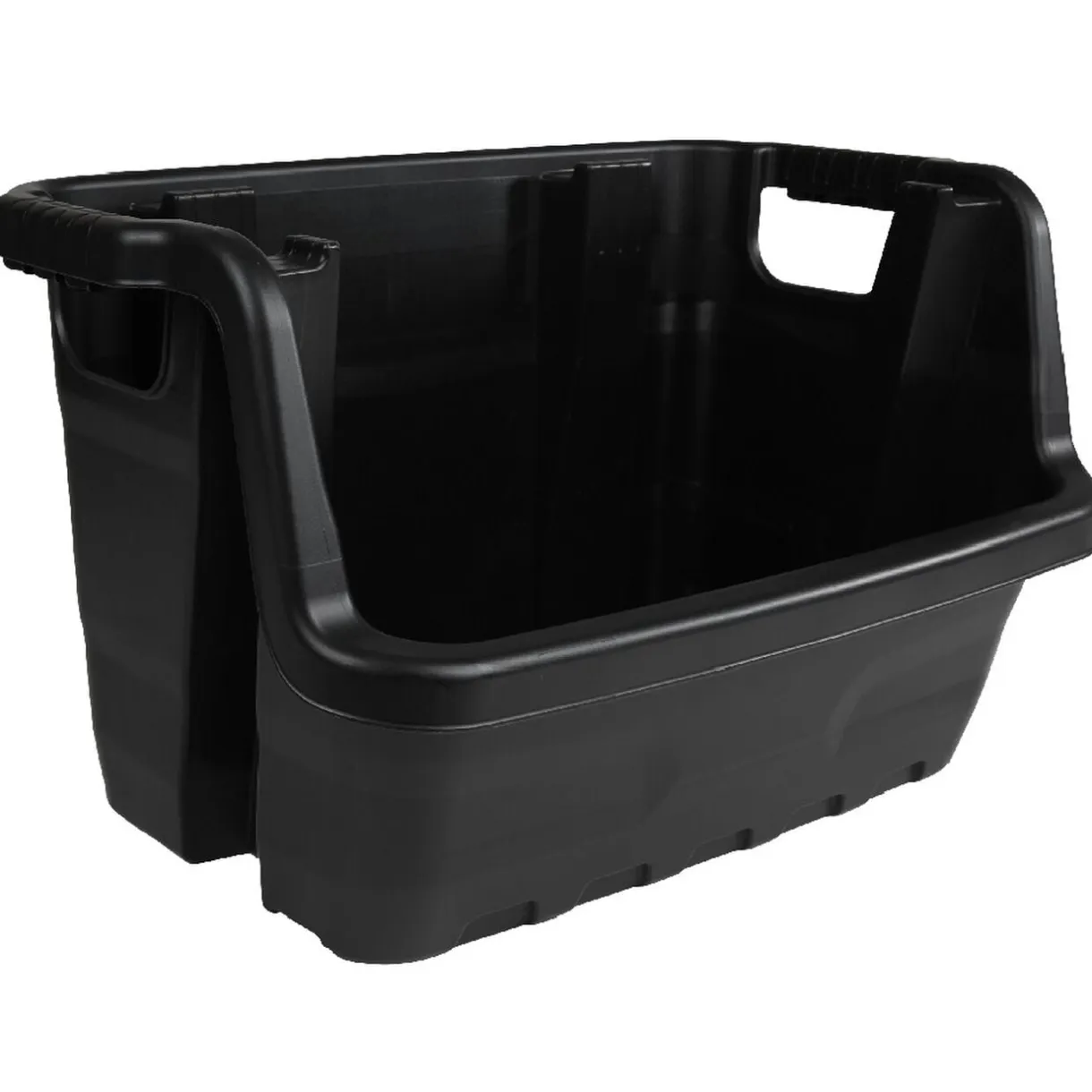 Bac noir empilable 50 L < Gifi