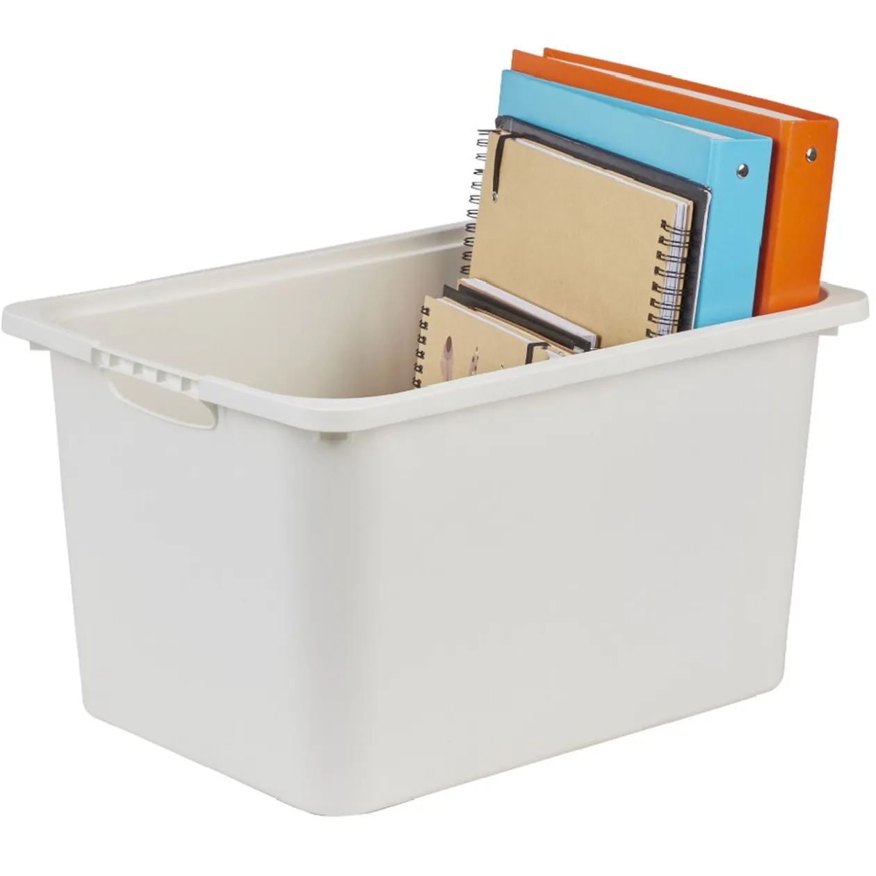 Bac plastique blanc 40x29,8xH22,8cm