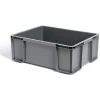 Bac renforcé rangement plastique gris 27L