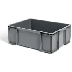 Bac renforcé rangement plastique gris 27L