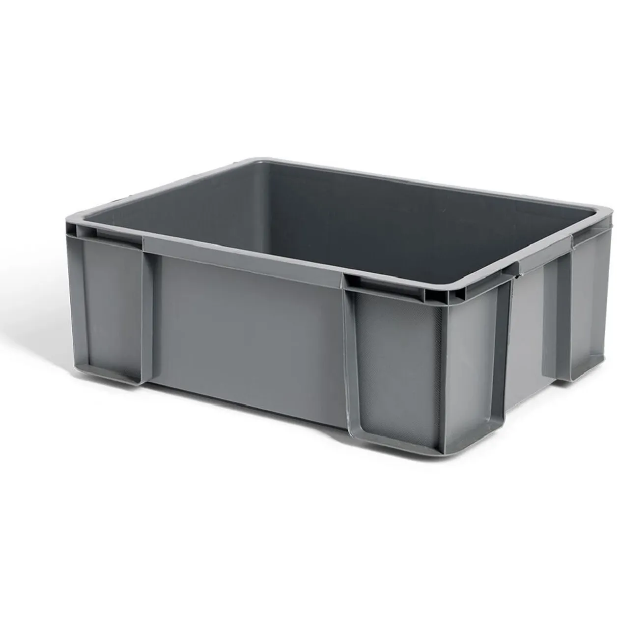 Bac renforcé rangement plastique gris 27L