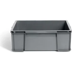 Bac renforcé rangement plastique gris 27L