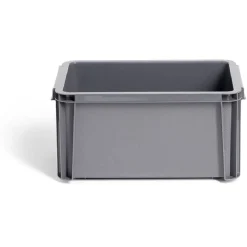 Bac renforcé rangement plastique gris 5L