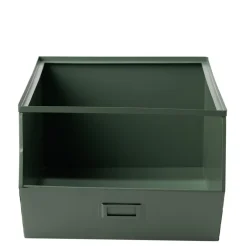 Bac superposable en métal vert - L33 x l25 x H28,5 cm < Gifi Hot