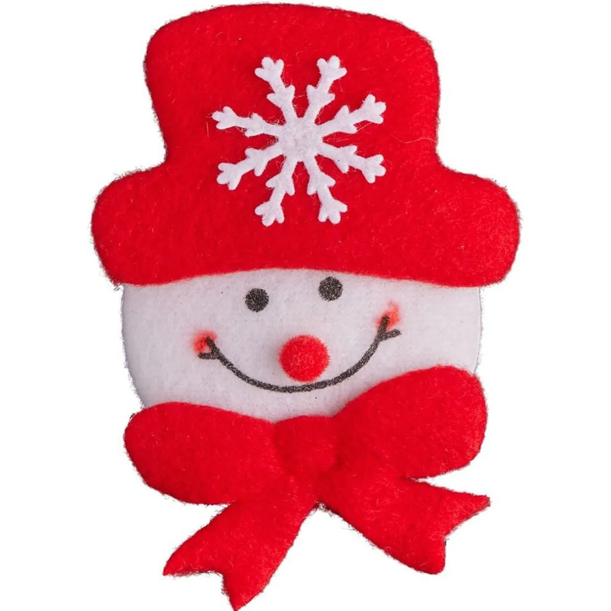 Badge lumineux Noël rouge et blanc (4 modèles) < Gifi