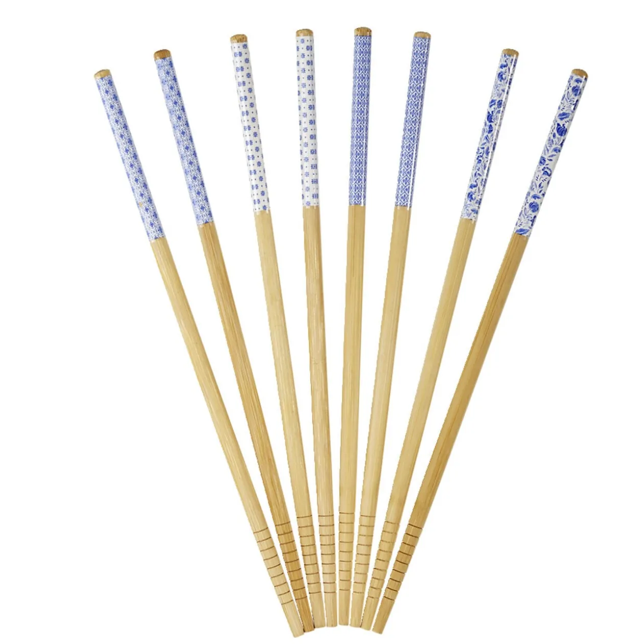 Baguettes en bambou décoré 4 paires