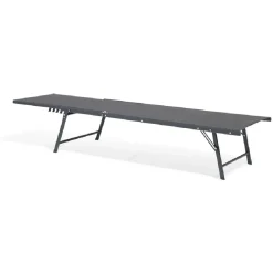 Bain de soleil transat Dream 5 positions gris 181x55xH33/90.5cm < Gifi Online
