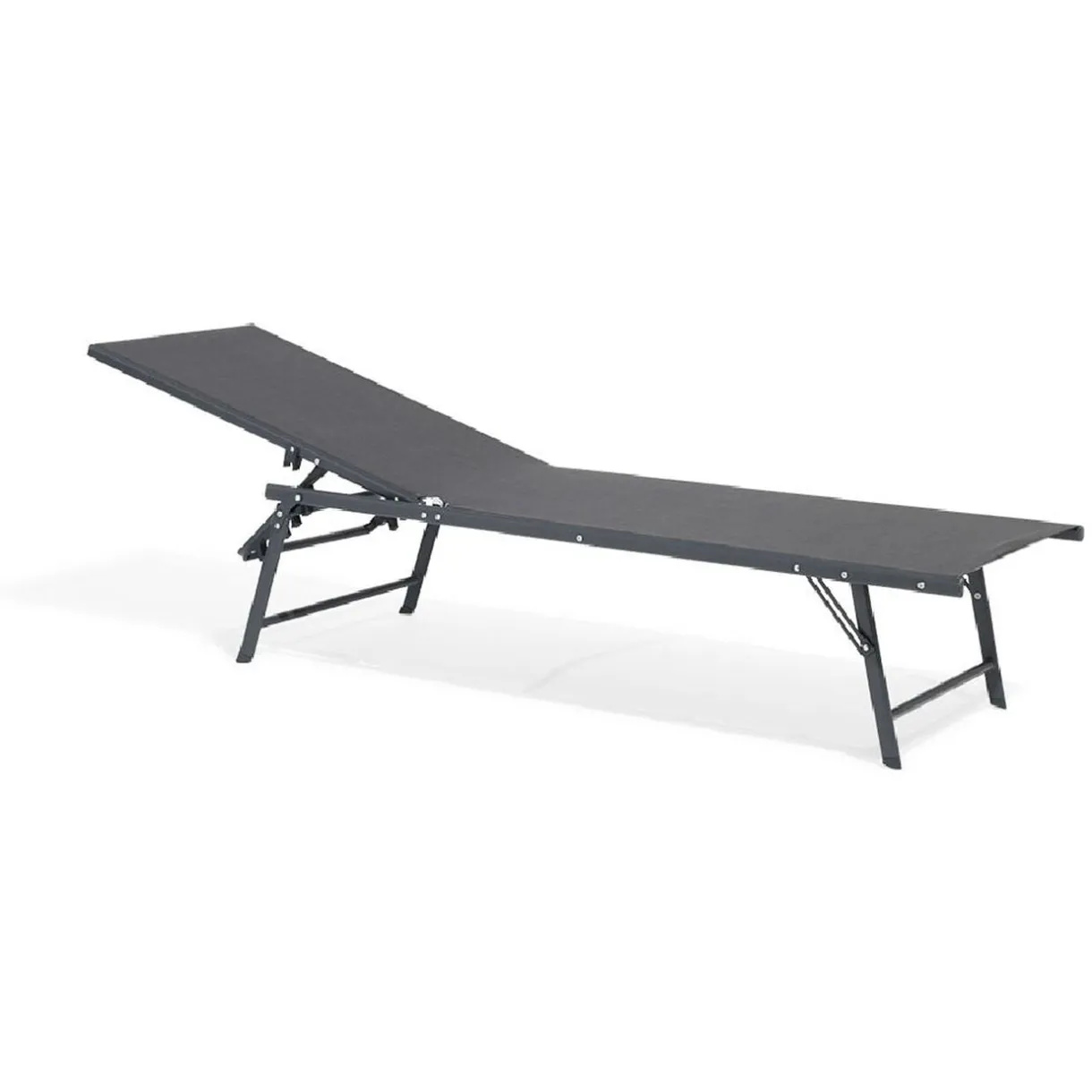 Bain de soleil transat Dream 5 positions gris 181x55xH33/90.5cm < Gifi Online
