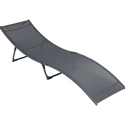 Bain de soleil Weavy acier et textilène gris 198x54xH50cm < Gifi Outlet