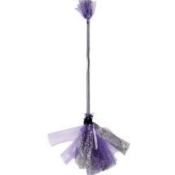 Balai de sorcière plastique et tulle LED lumineux L80cm (2 modèles) < Gifi Outlet