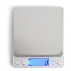 Balance de cuisine électronique max.3kg avec 2 contenants 10,6x12,7cm < Gifi Discount