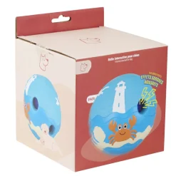 Balle pour chien intéractive sonore thème océan PVC bleu Ø14cm < Gifi Outlet