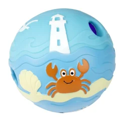Balle pour chien intéractive sonore thème océan PVC bleu Ø14cm < Gifi Outlet