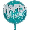 Ballon alu anniversaire Happy Birthday doré ou bleu Ø45cm < Gifi Best