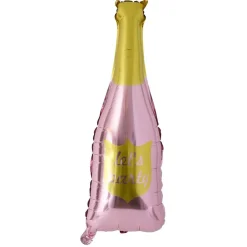 Ballon alu forme bouteille rose et dorée 78cm < Gifi Outlet