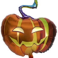 Ballon alu Halloween citrouille orange L80xH50cm < Gifi Outlet