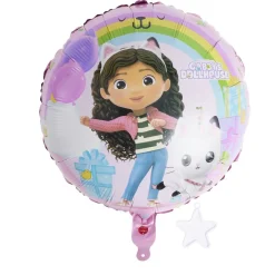 Ballon aluminium Gabby's Dollhouse rose 15x21,5cm < Gifi Clearance