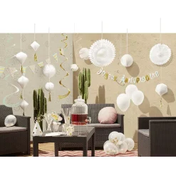Ballon blanc en latex x 20
