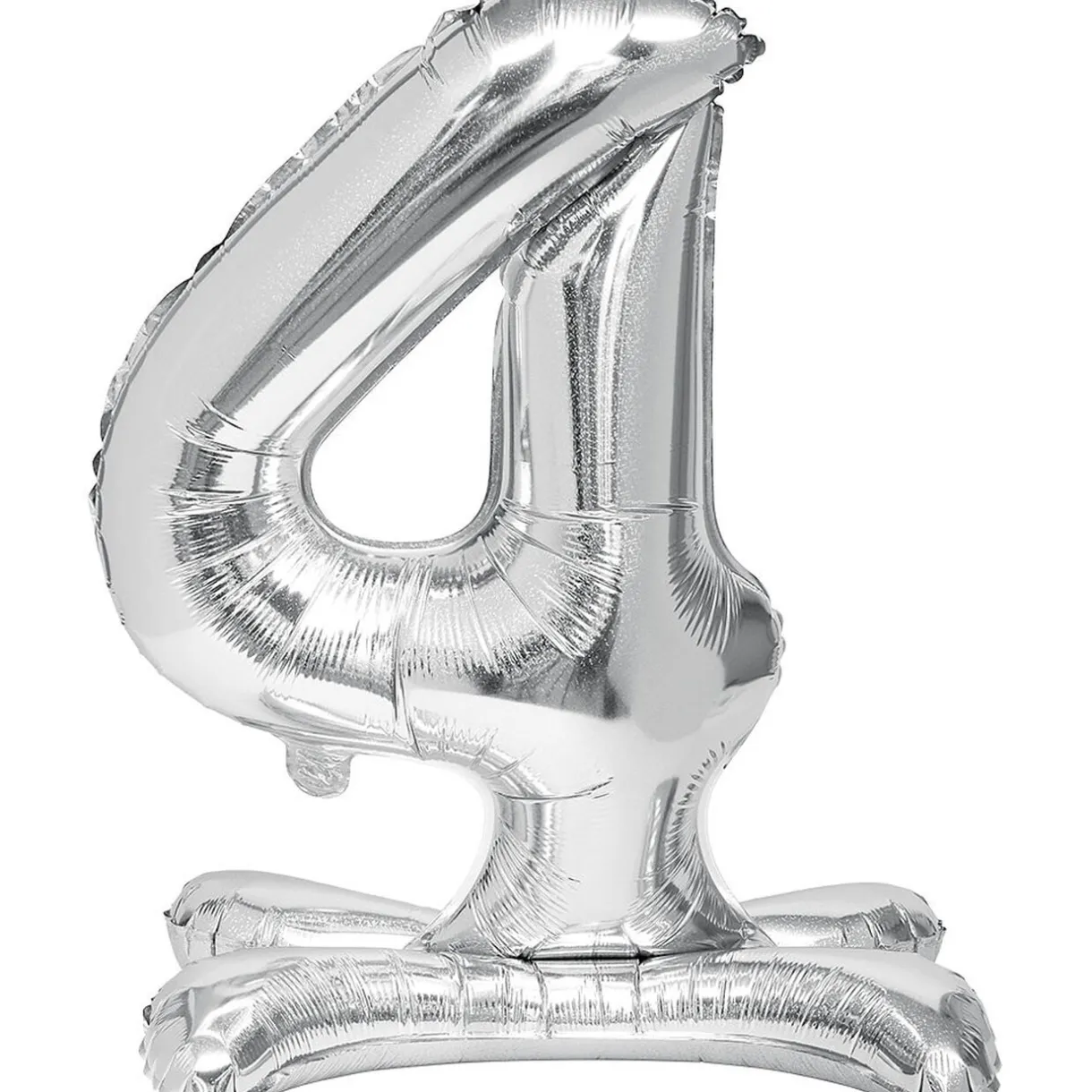 Ballon chiffre 4 avec support doré ou argenté 80cm < Gifi Best