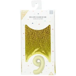 Ballon chiffre 9 en alu doré ou argenté < Gifi Discount