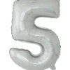 Ballon chiffre 5 en aluminium