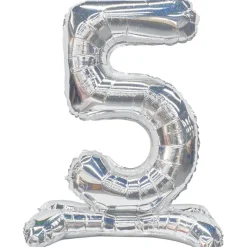 Ballon chiffre 5 H98cm doré ou argenté (2 modèles) < Gifi Discount