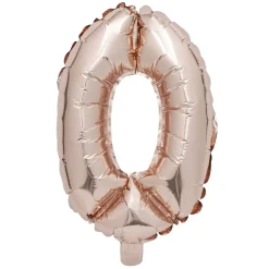 Ballon chiffre 0 rose gold 33cm < Gifi Sale