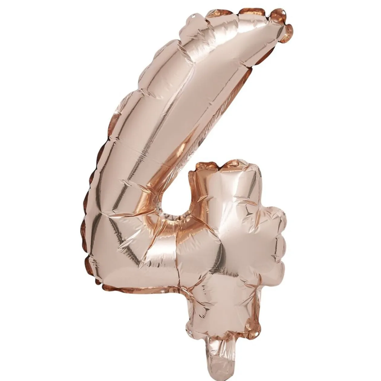 Ballon chiffre 4 rose gold 33cm