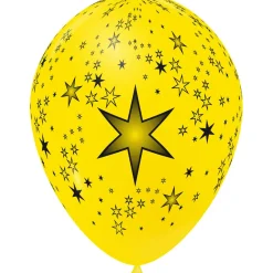Ballon de baudruche design étoiles x8