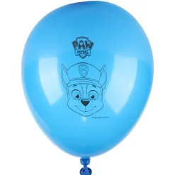 Ballon de baudruche latex x8 Pat patrouille rouge et bleu 15x21,5cm