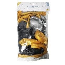 Ballon de baudruche nacré doré argenté noir x20 < Gifi Discount