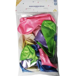 Ballon de baudruche nacré multicolore x20