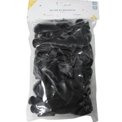 Ballon de baudruche uni noir x20