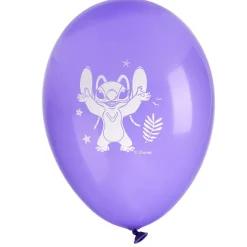Ballon Disney Stitch x8 baudruche latex bleu et violet Ø30cm < Gifi Outlet