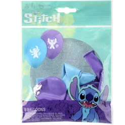 Ballon Disney Stitch x8 baudruche latex bleu et violet Ø30cm < Gifi Outlet